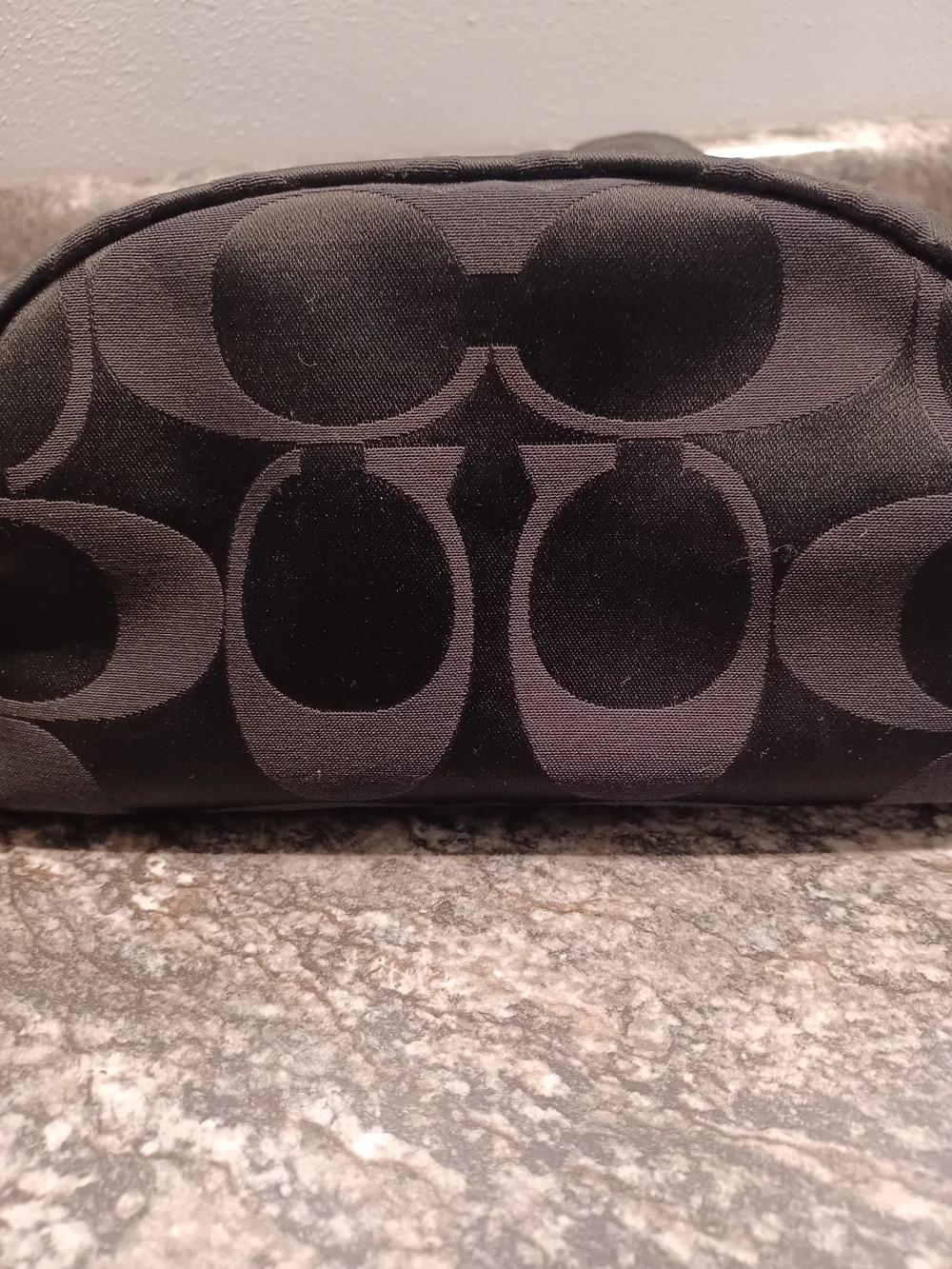 Coach Poppy Signature Black Hobo Bag